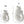 Charger l'image dans la galerie, Bougeoir Poisson XS White