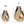 Charger l'image dans la galerie, Bougeoir Poisson XS Gold