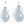 Charger l'image dans la galerie, Carafe / Vase Poisson S 1,2 litre Light blue