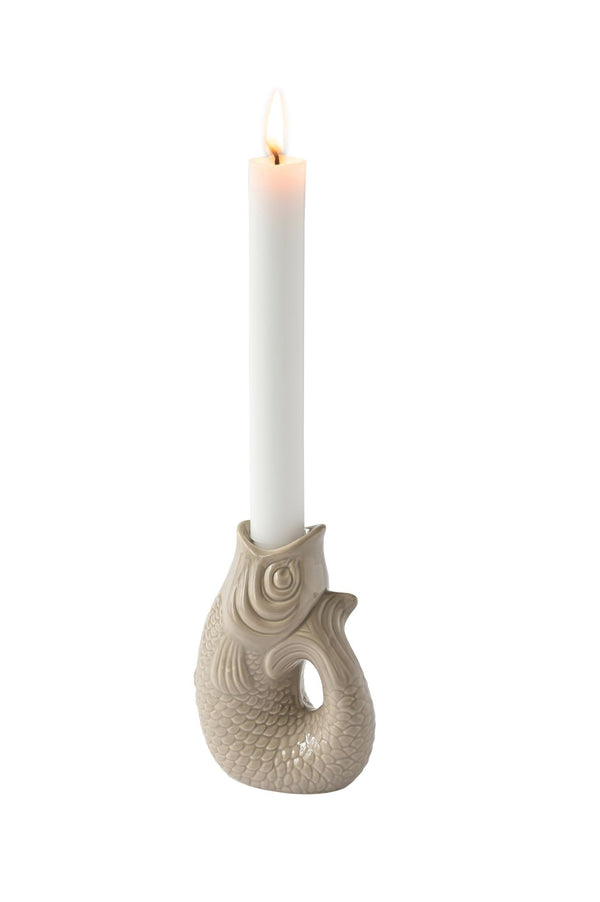 Bougeoir Poisson XS Sable