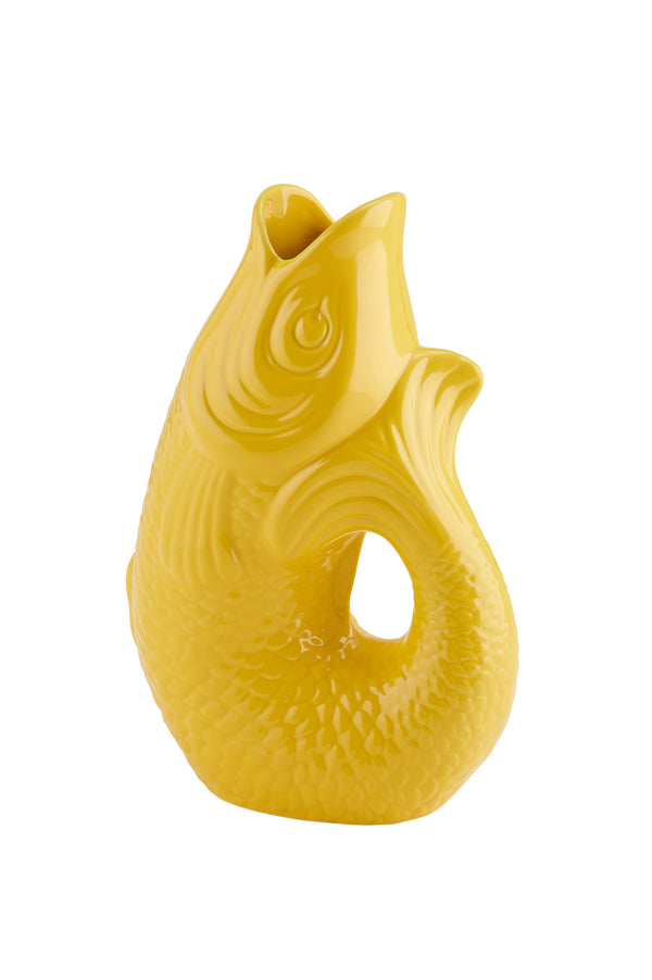 Carafe / Vase Poisson S 1,2 litre Jaune