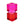 Charger l'image dans la galerie, Bougeoir en cristal rose &amp; rouge
