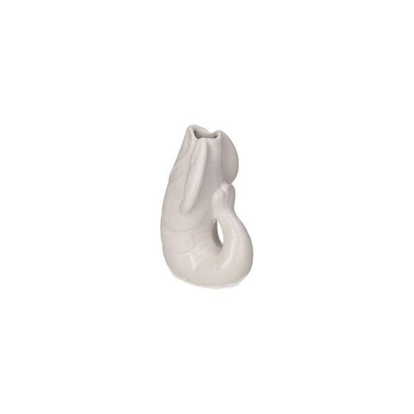 Mini Vase Homard 14 cm Blanc