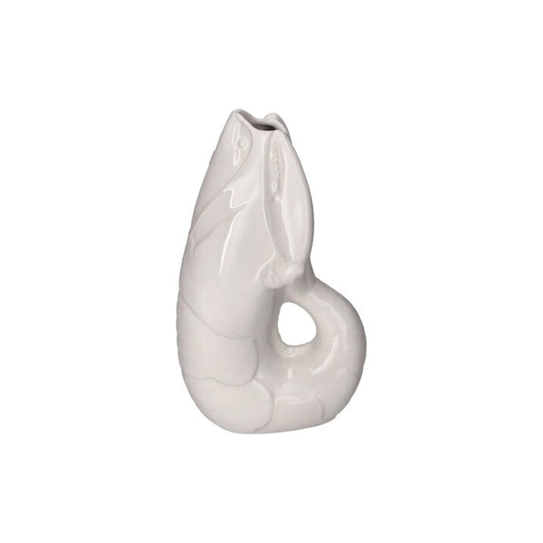Vase Homard 27 cm Blanc