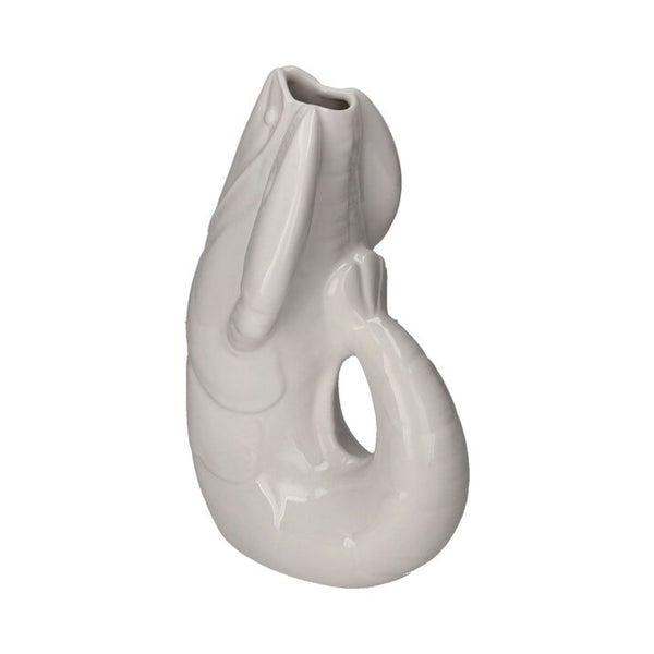 Grand Vase Homard 32 cm Blanc