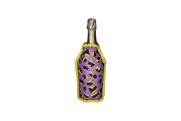 Rafraîchisseur de bouteille Léopard mauve