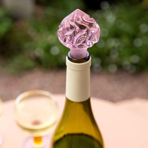 Bouchon en verre Whip rose