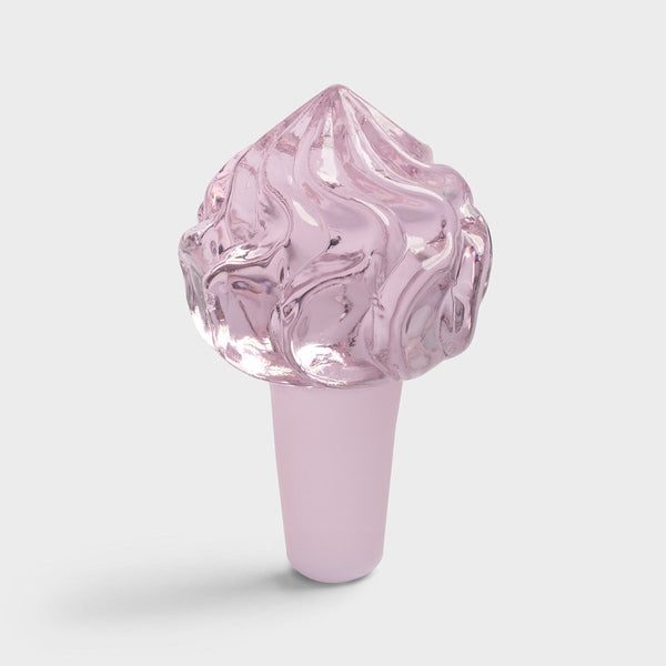 Bouchon en verre Whip rose