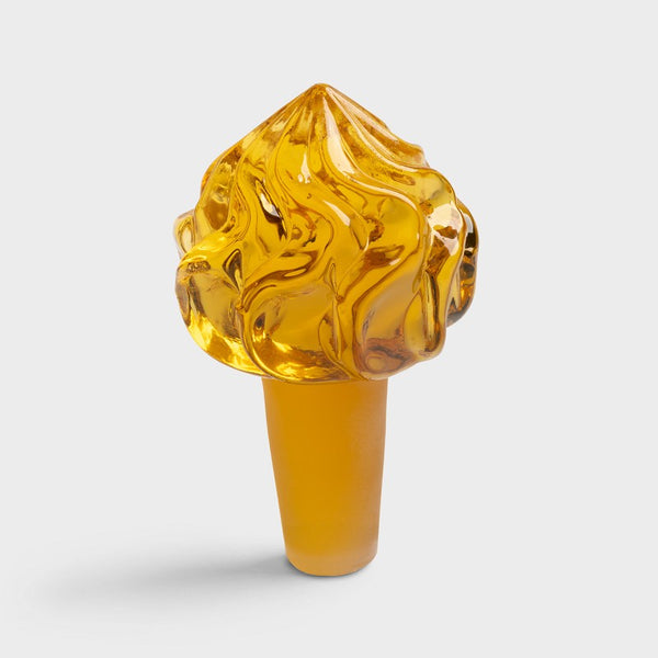 Bouchon en verre Whip ambre