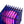 Charger l'image dans la galerie, Lampe LOP grand carré acrylique bleue

