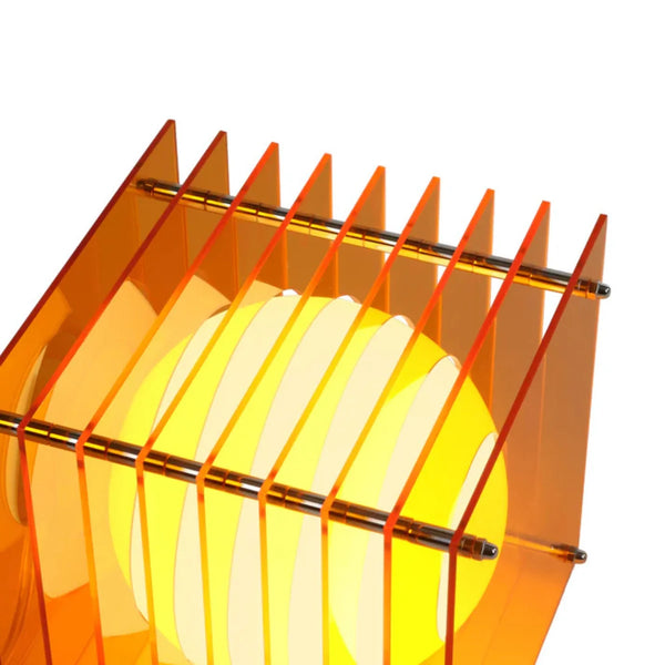 Lampe LOP petit carré orange