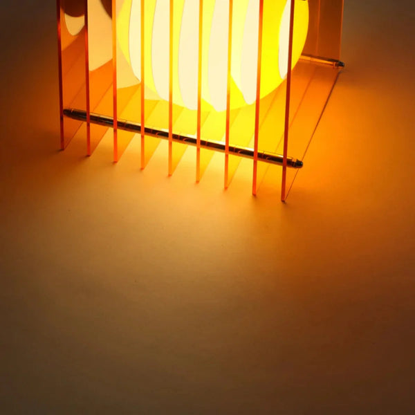 Lampe LOP petit carré orange