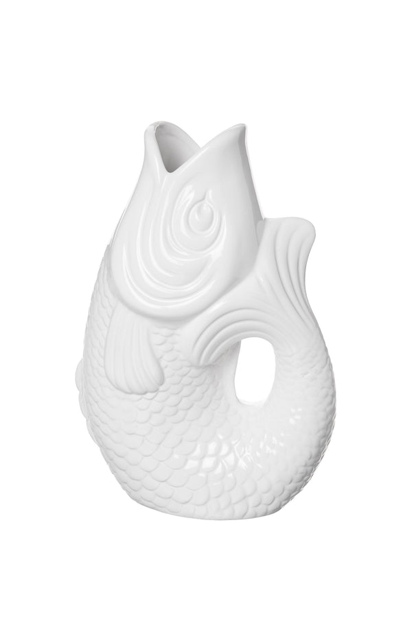 Carafe / Vase Poisson S 1,2 litre Blanc