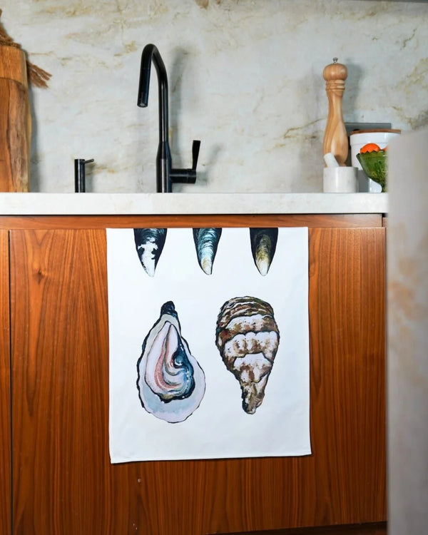 Torchon "Les coquillages"