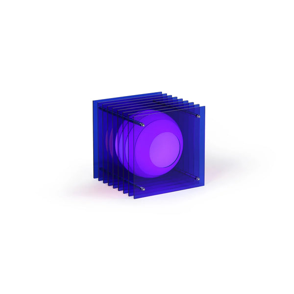 Lampe LOP petit carré bleu