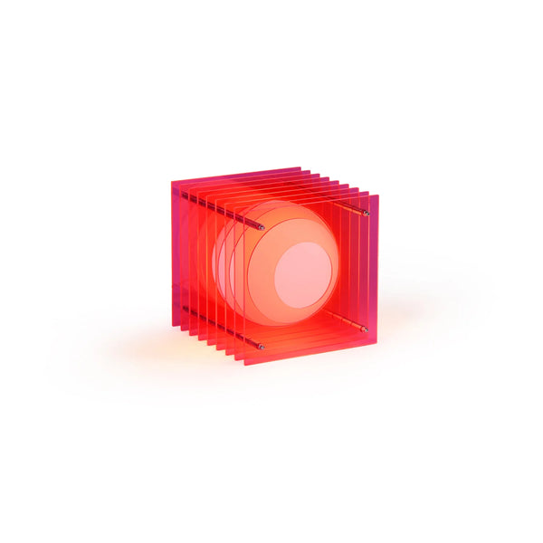 Lampe LOP petit carré rose