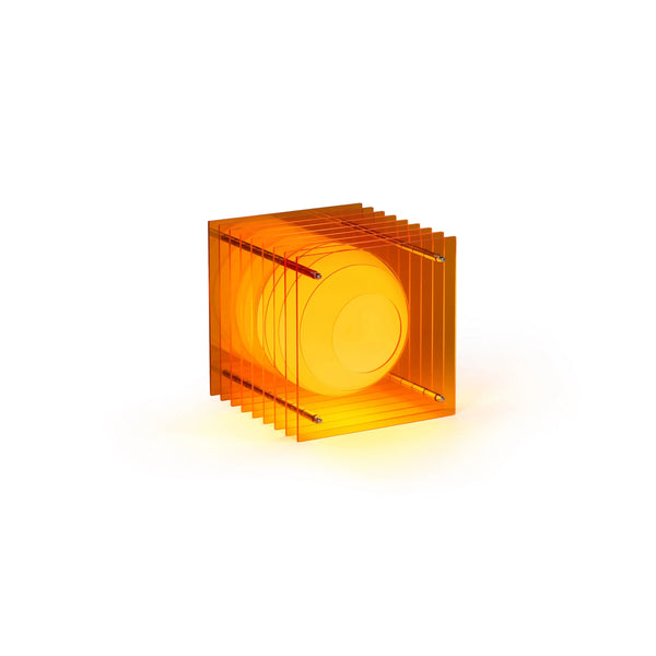 Lampe LOP petit carré orange