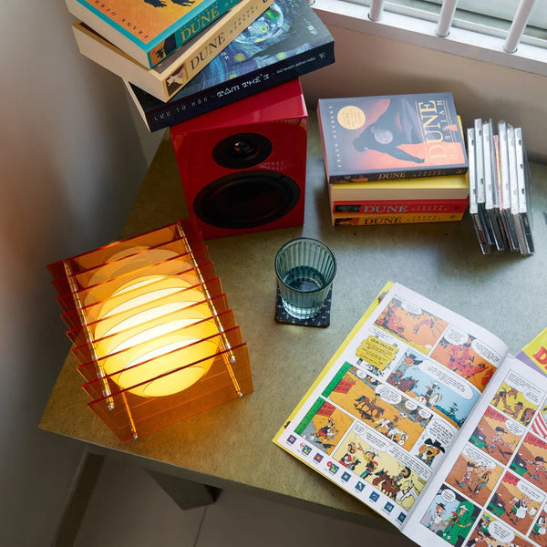 Lampe LOP petit carré orange