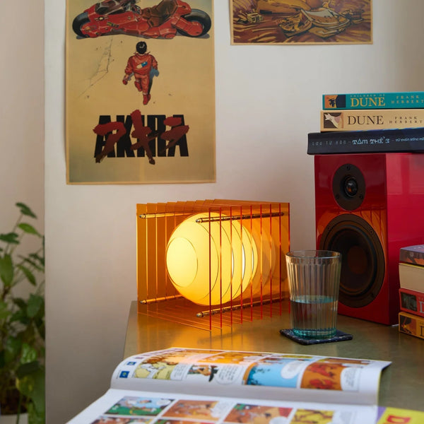 Lampe LOP petit carré orange
