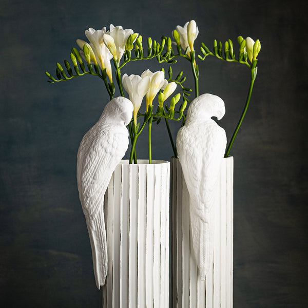 Perroquet en porcelaine