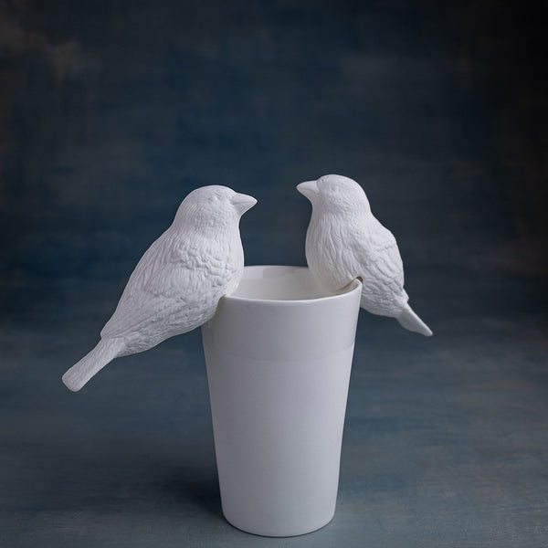 Moineau en porcelaine