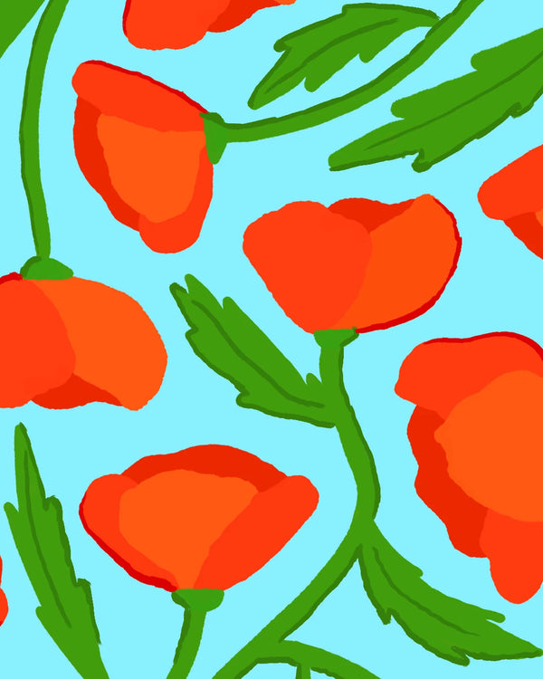 Eventail Poppies