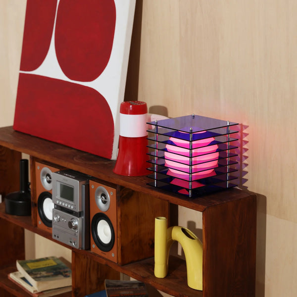 Lampe LOP petit carré bleu