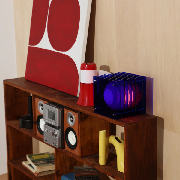 Lampe LOP petit carré bleu