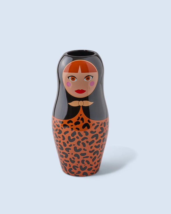Vase Matriochka Leopard