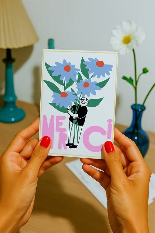 Carte Merci fleurs