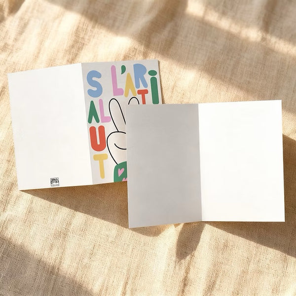 Carte Salut l'artiste