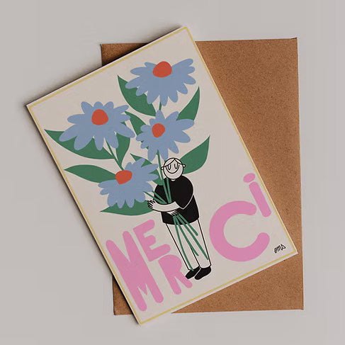 Carte Merci fleurs
