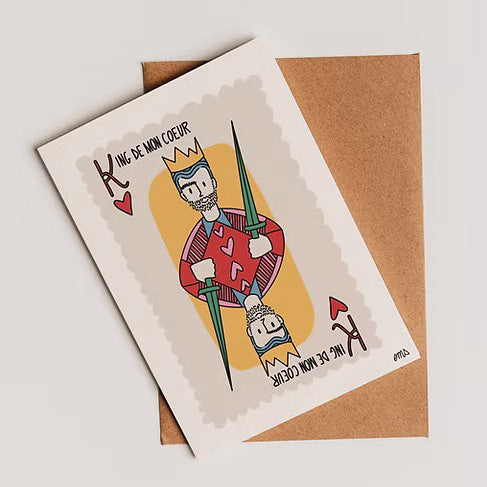 Carte King de mon coeur