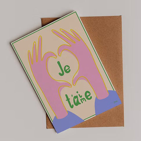 Carte Je t'aime
