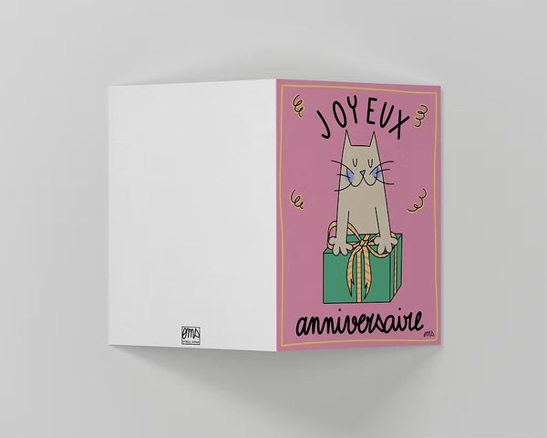 Carte Chat d'anniversaire