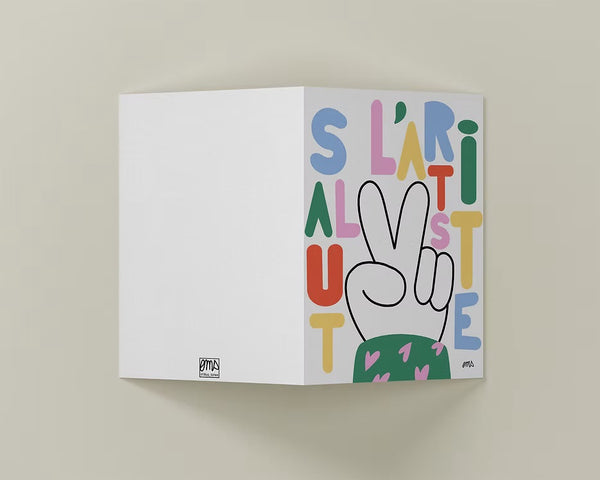 Carte Salut l'artiste