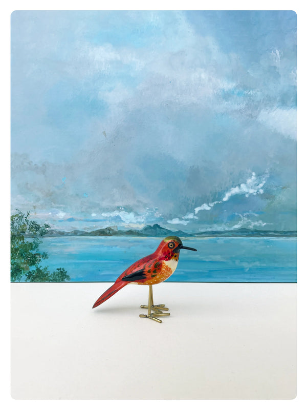 Figurine Colibri roux
