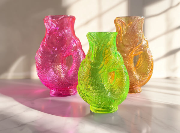 Vase Jaguar Fish 30 cm Rose