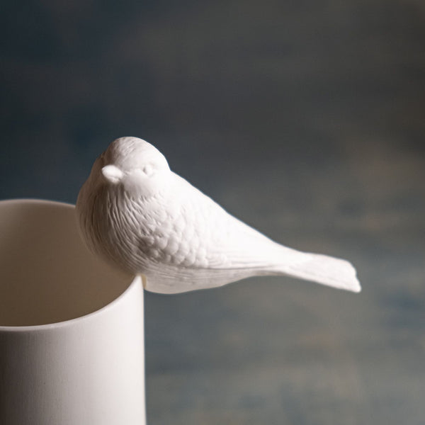 Mésange en porcelaine